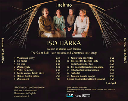 ISO H&Auml;RK&Auml; -levyn takakansi